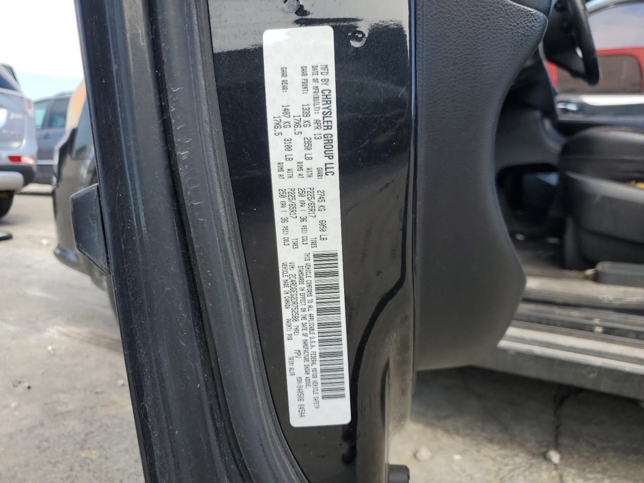 2013 Dodge Grand Caravan R/T VIN: 2C4RDGEG2DR752580 Lot: 70311804