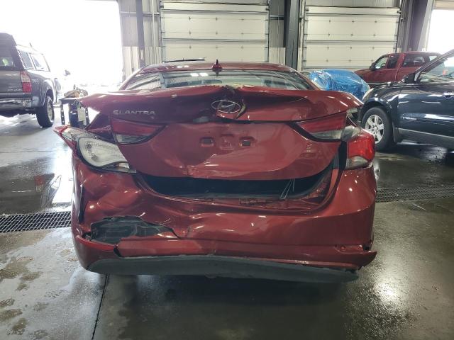  HYUNDAI ELANTRA 2016 Czerwony