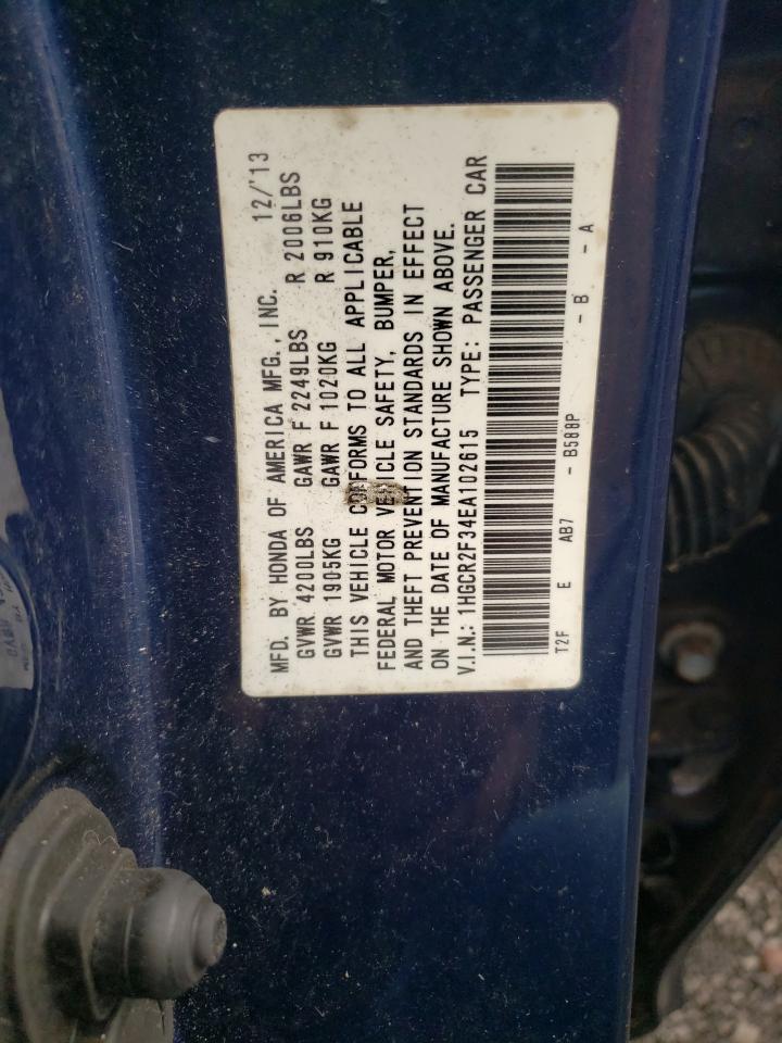 1HGCR2F34EA102615 2014 Honda Accord Lx