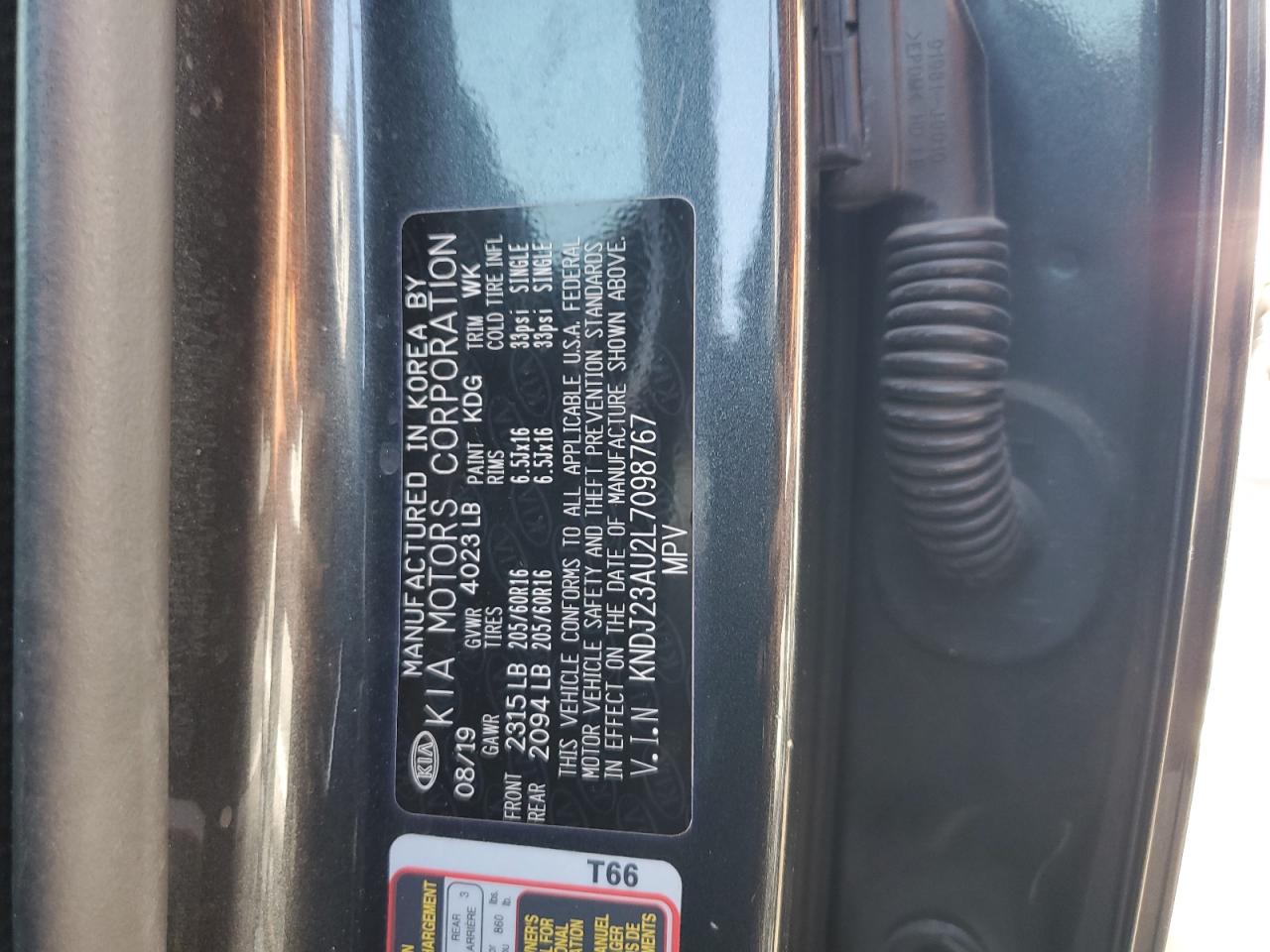 KNDJ23AU2L7098767 2020 Kia Soul Lx