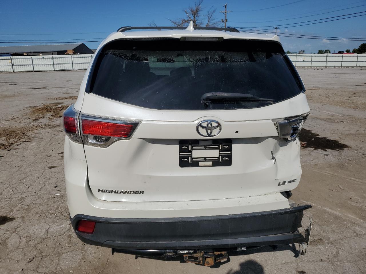 2015 Toyota Highlander Le VIN: 5TDBKRFH6FS222262 Lot: 72405044