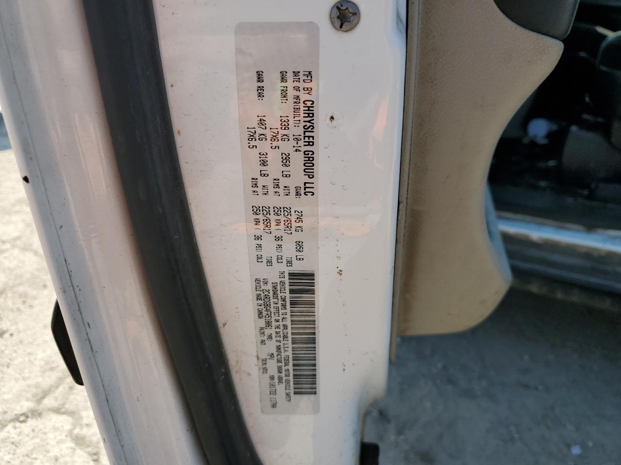 2C4RDGBG4FR518061 2015 Dodge Grand Caravan Se