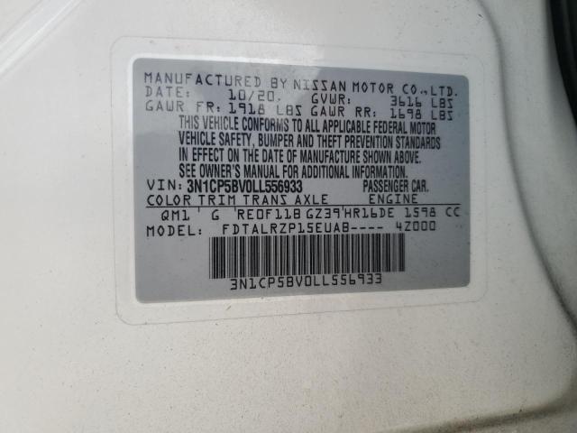 3N1CP5BV0LL556933 Nissan Kicks S 15