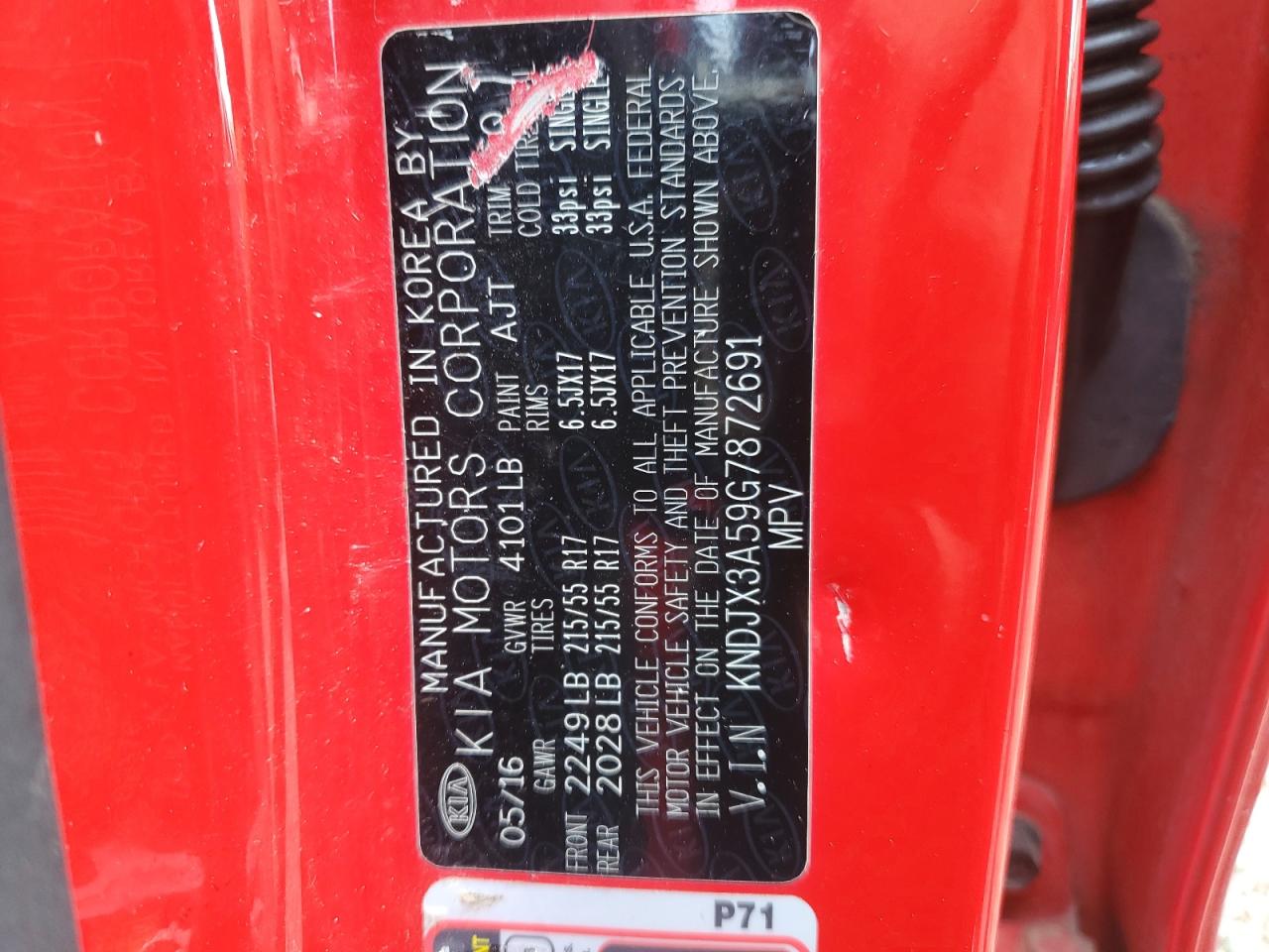KNDJX3A59G7872691 2016 Kia Soul ! KNDJX3A59G7872691 2016 Kia Soul !