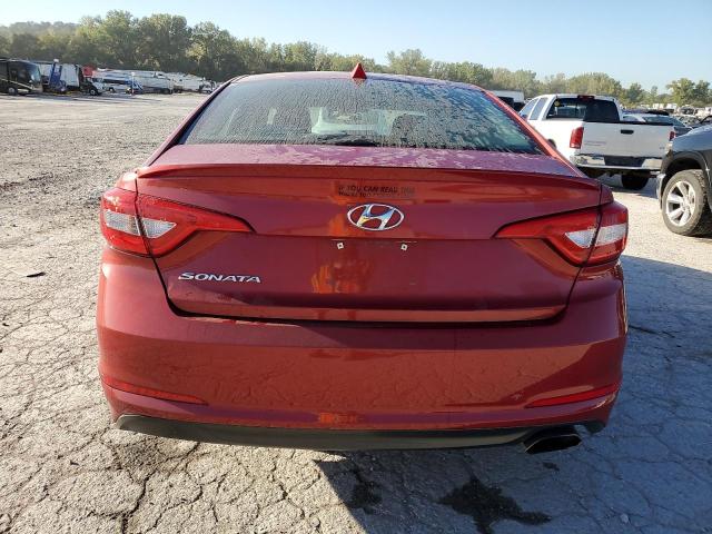  HYUNDAI SONATA 2017 Czerwony