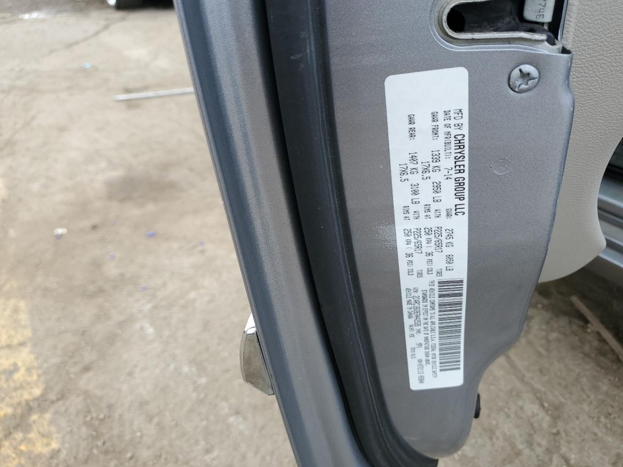 2014 Chrysler Town & Country Touring VIN: 2C4RC1BG9ER442528 Lot: 73296024