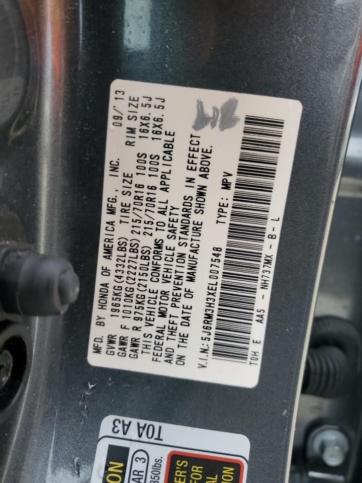 5J6RM3H3XEL007548 2014 Honda Cr-V Lx