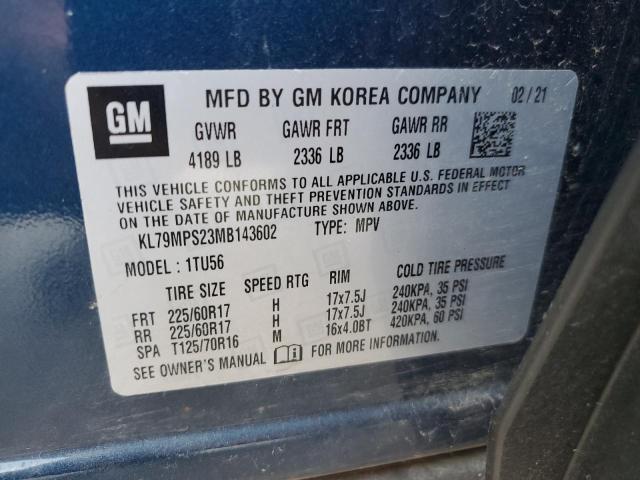 KL79MPS23MB143602 Chevrolet Trailblzr TRAILBLAZE 13