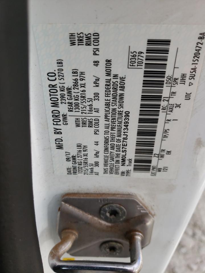 NM0LS7E78J1349390 2018 Ford Transit Connect Xl