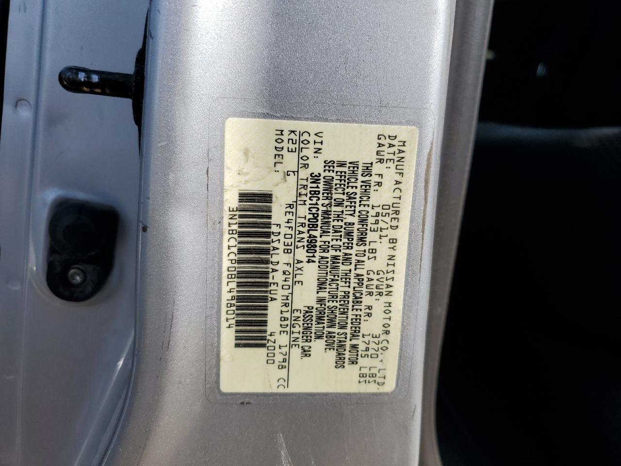 3N1BC1CP0BL498014 2011 Nissan Versa S