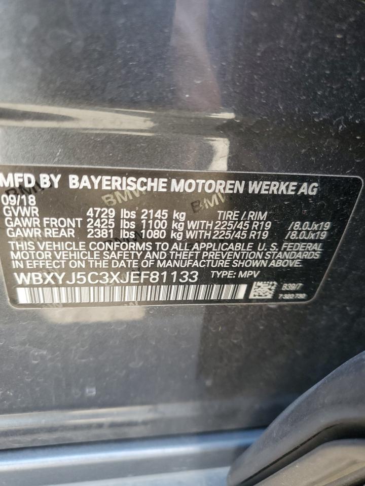 WBXYJ5C3XJEF81133 2018 BMW X2 xDrive28I