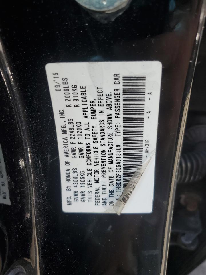 1HGCR2F35GA013509 2016 Honda Accord Lx