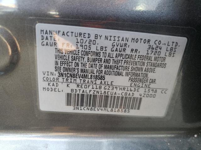 3N1CN8EV4ML818585 Nissan Versa SV 13