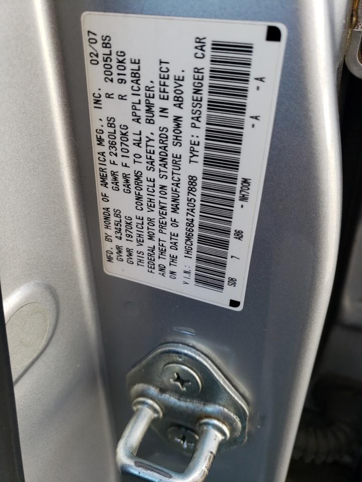 1HGCM66847A057888 2007 Honda Accord Ex