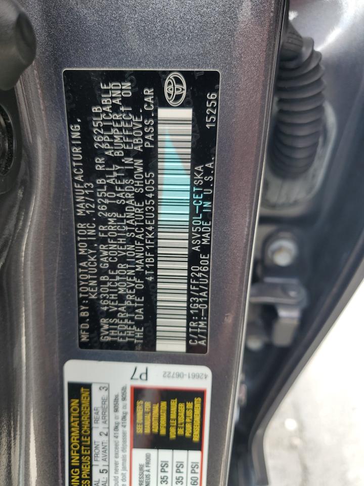 4T1BF1FK4EU354055 2014 Toyota Camry L