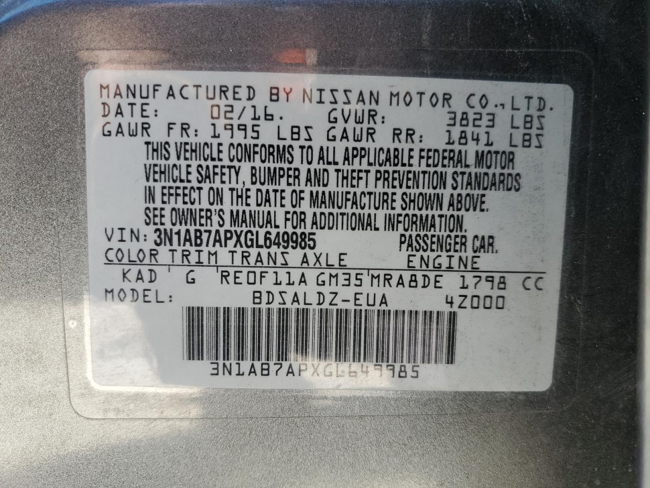 2016 Nissan Sentra - Image 13