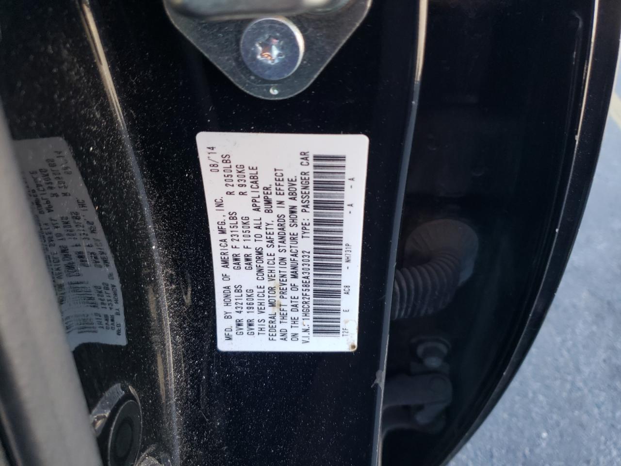 1HGCR2F58EA303032 2014 Honda Accord Sport