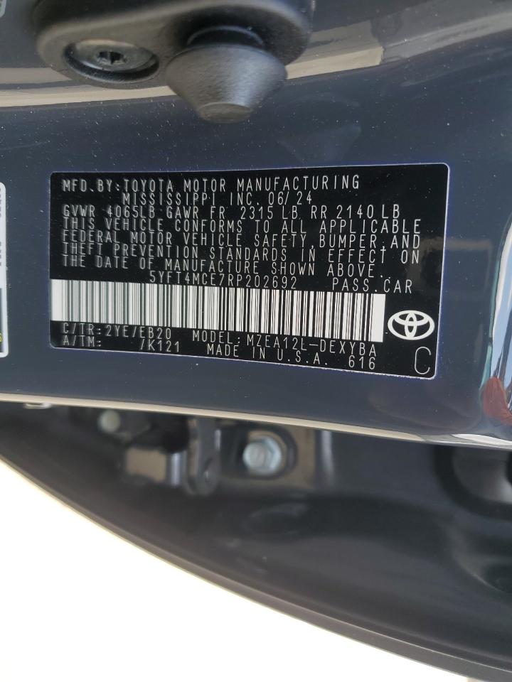 5YFT4MCE7RP202692 2024 TOYOTA COROLLA - Image 12