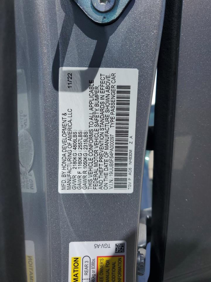 19UUB5F54PA000097 2023 Acura Tlx Tech A