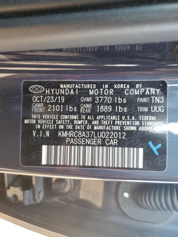 2020 Hyundai Venue Sel VIN: KMHRC8A37LU022012 Lot: 69921764