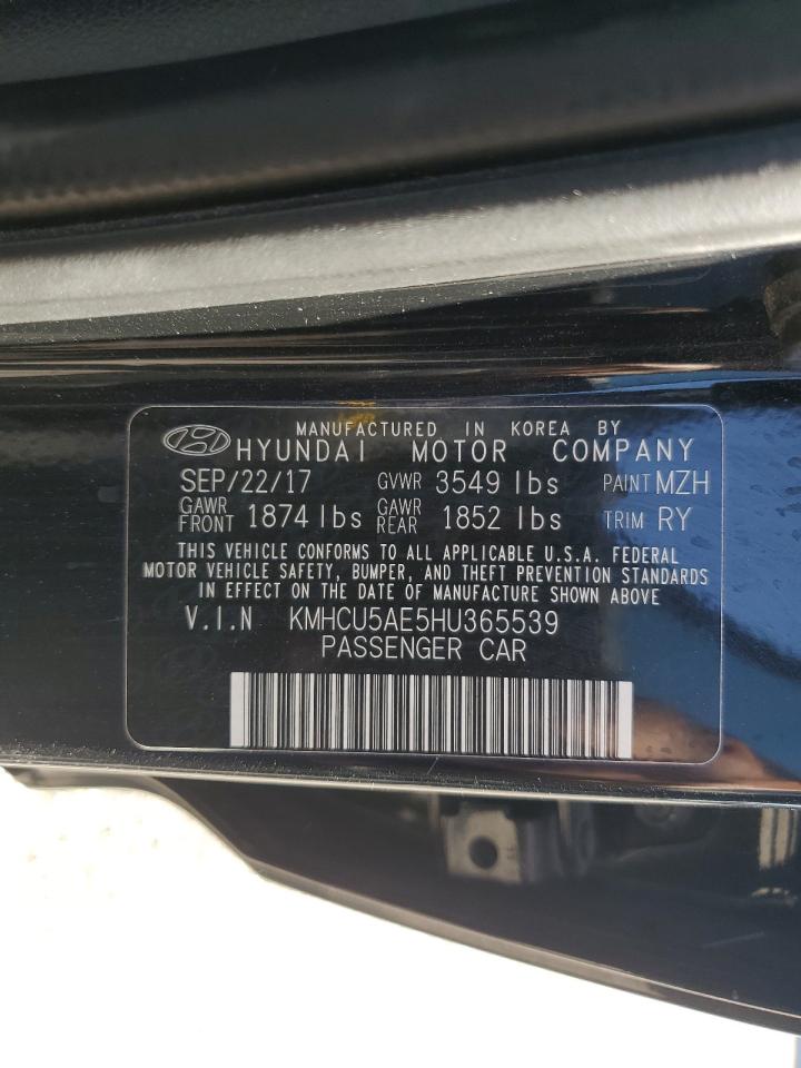 2017 Hyundai Accent Sport VIN: KMHCU5AE5HU365539 Lot: 71676944