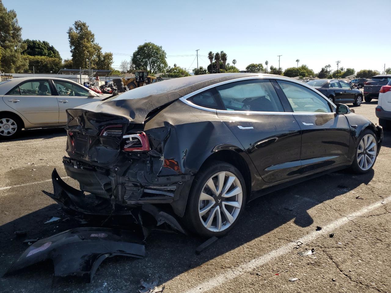 VIN 5YJ3E1EA6JF046697 2018 TESLA MODEL 3 no.3