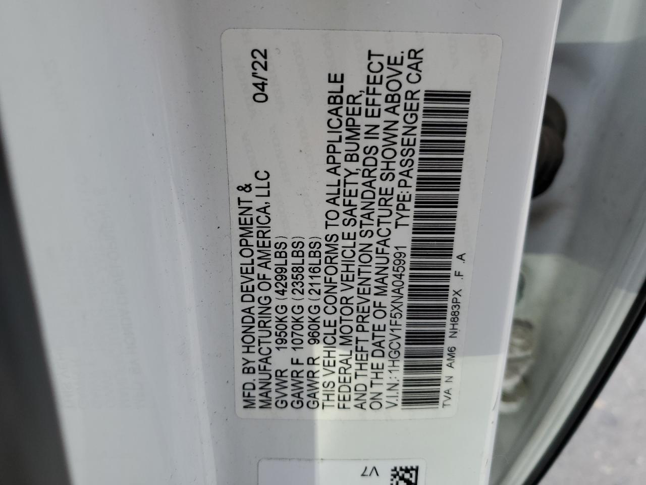 2022 Honda Accord - Image 15