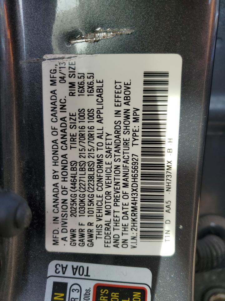 2HKRM4H3XDH656927 2013 Honda Cr-V Lx