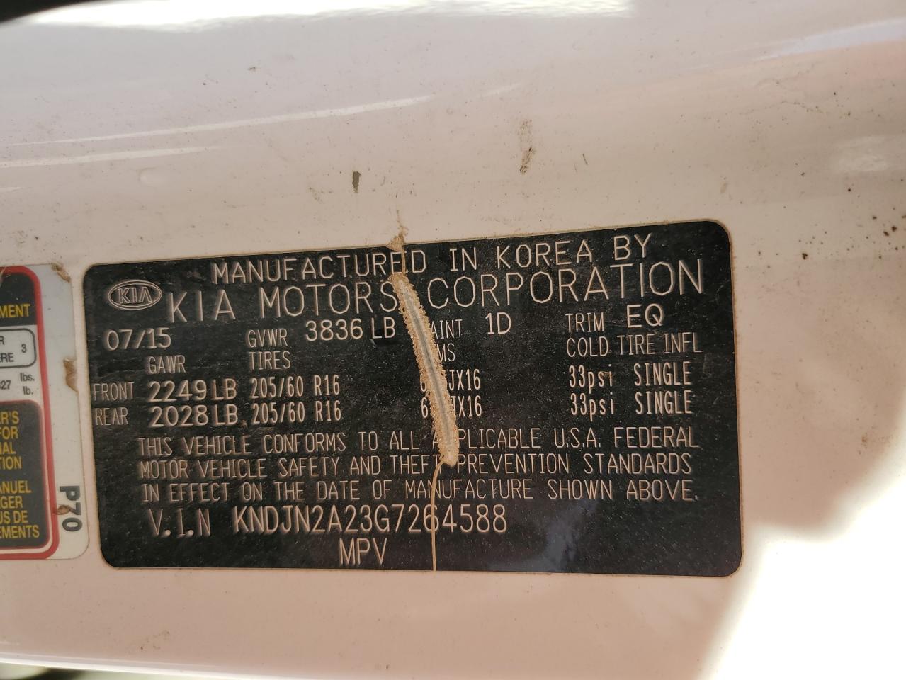 KNDJN2A23G7264588 2016 Kia Soul