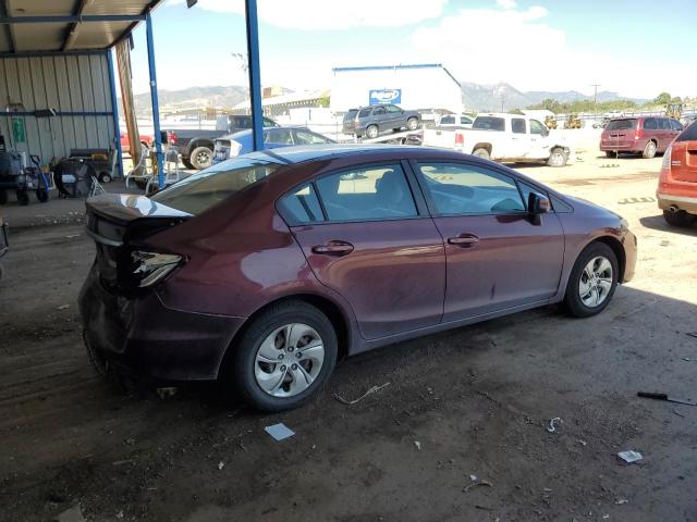 Sedans HONDA CIVIC 2013 Burgundy