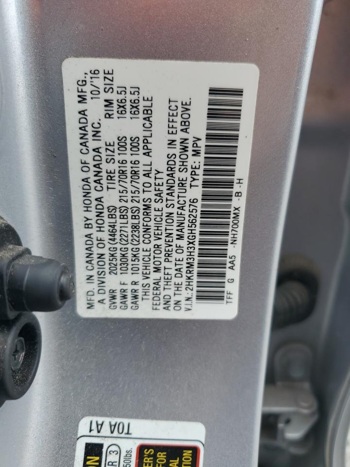 2HKRM3H3XGH562576 2016 Honda Cr-V Lx