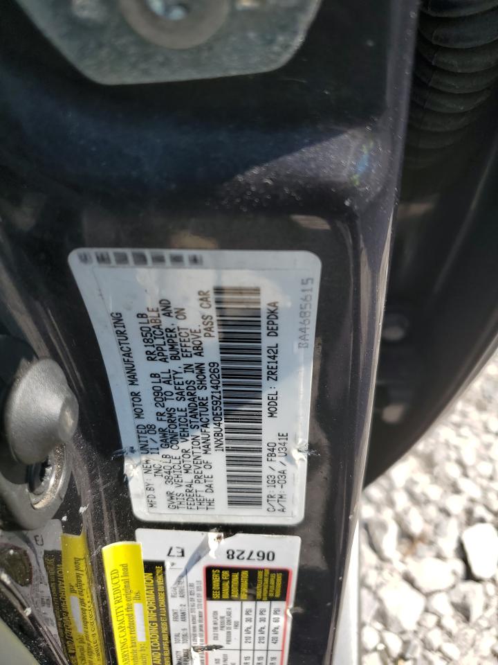 1NXBU40E59Z140269 2009 Toyota Corolla Base