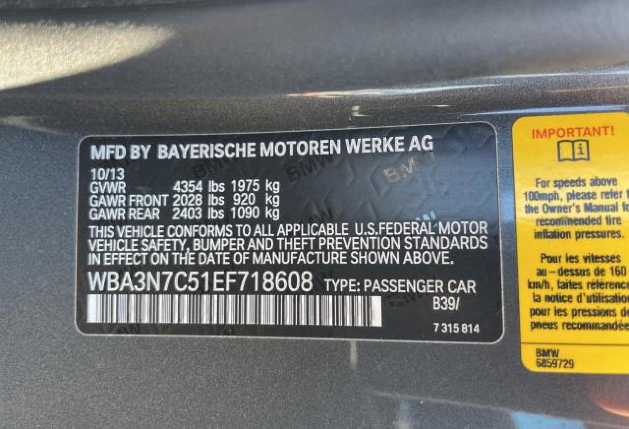 WBA3N7C51EF718608 2014 BMW 428 I