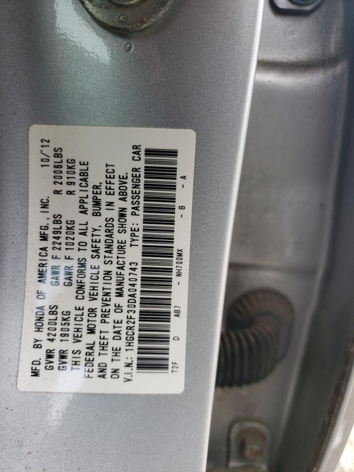 1HGCR2F30DA040743 2013 Honda Accord Lx