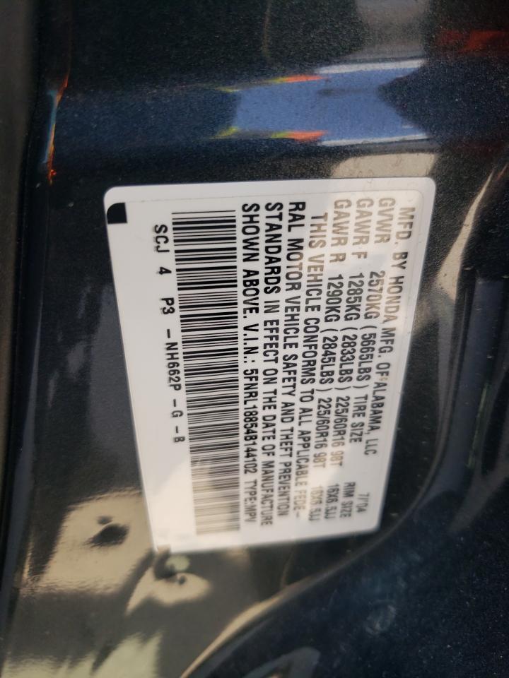 5FNRL18854B144102 2004 Honda Odyssey Ex