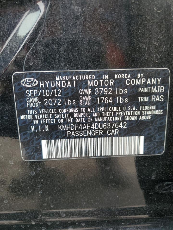 2013 Hyundai Elantra Gls VIN: KMHDH4AE4DU637642 Lot: 71461874