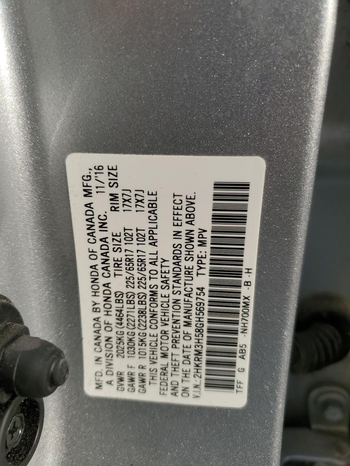 2HKRM3H58GH569754 2016 Honda Cr-V Ex