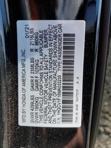 1HGCV1F16MA033235 Honda Accord LX 13