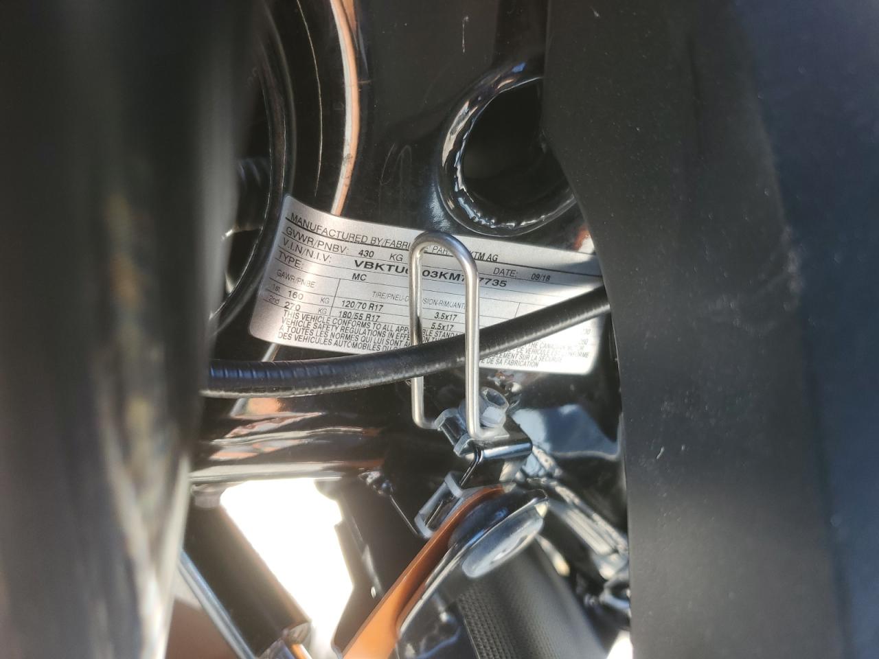 VBKTU6403KM737735 2019 Ktm 790 Duke