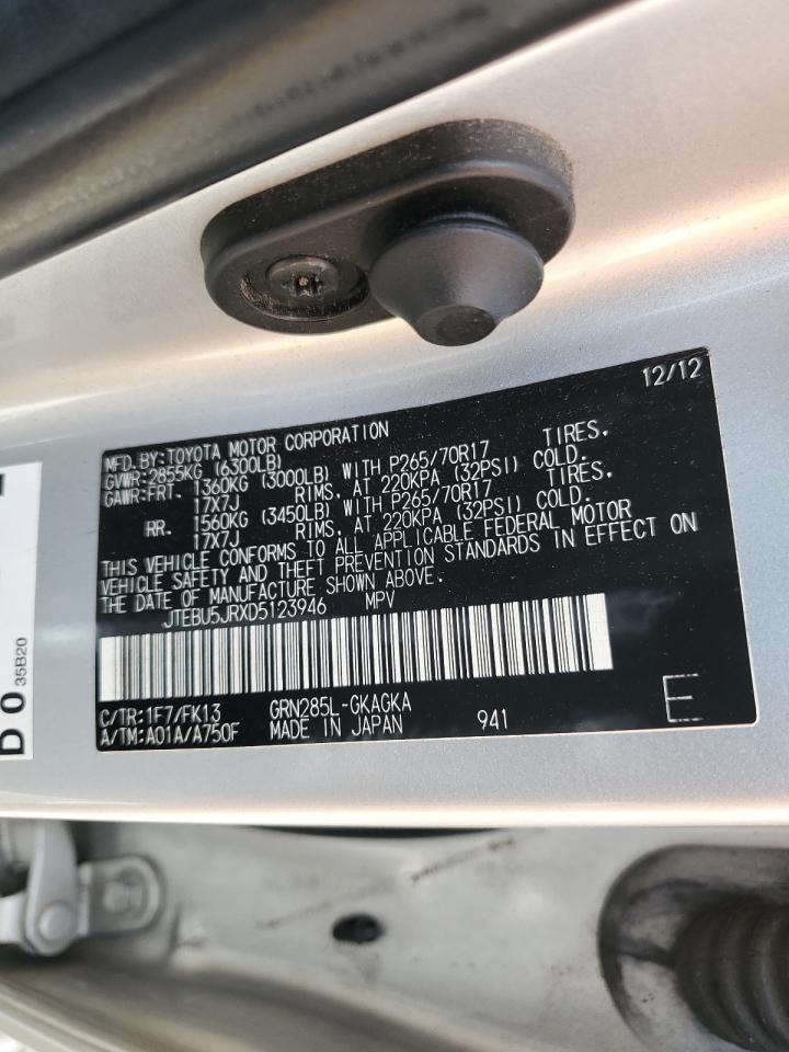 JTEBU5JRXD5123946 2013 Toyota 4Runner Sr5