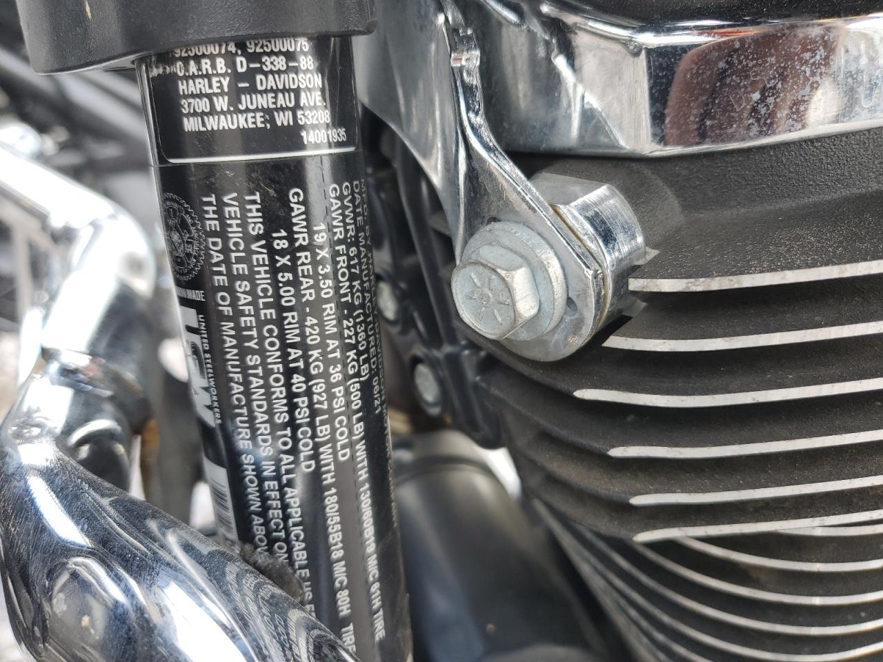 2021 Harley-Davidson Fltrxs VIN: 1HD1KTP19MB646967 Lot: 71560684