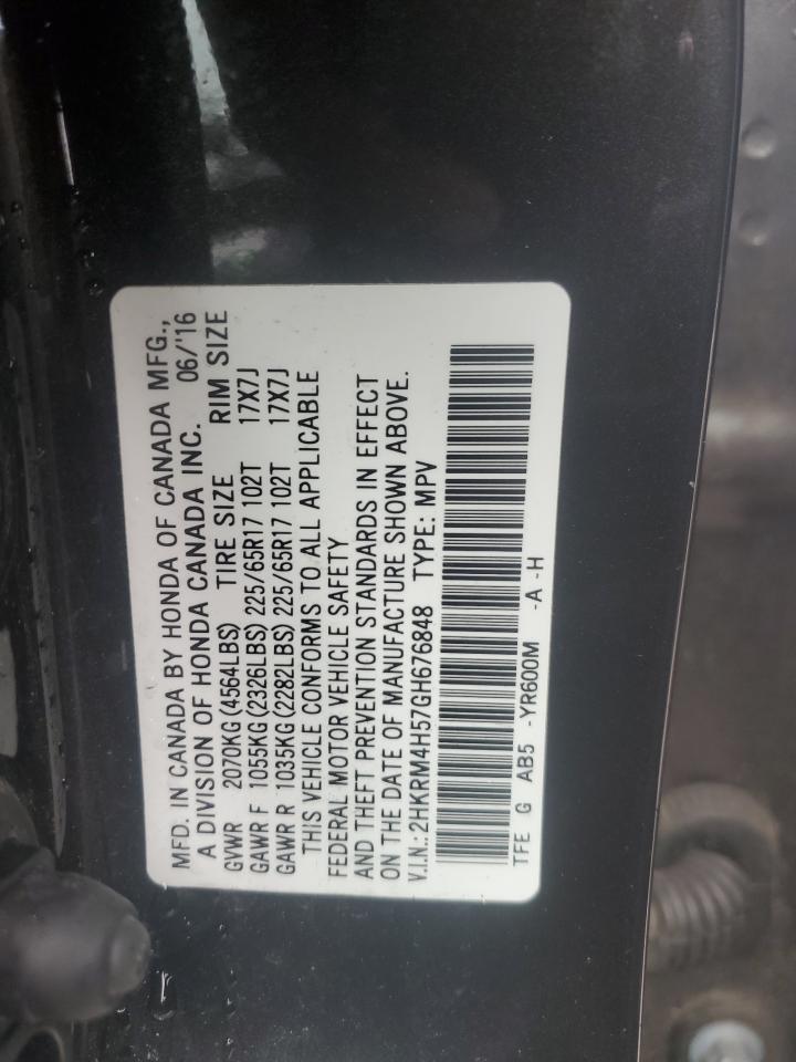 2HKRM4H57GH676848 2016 Honda Cr-V Ex