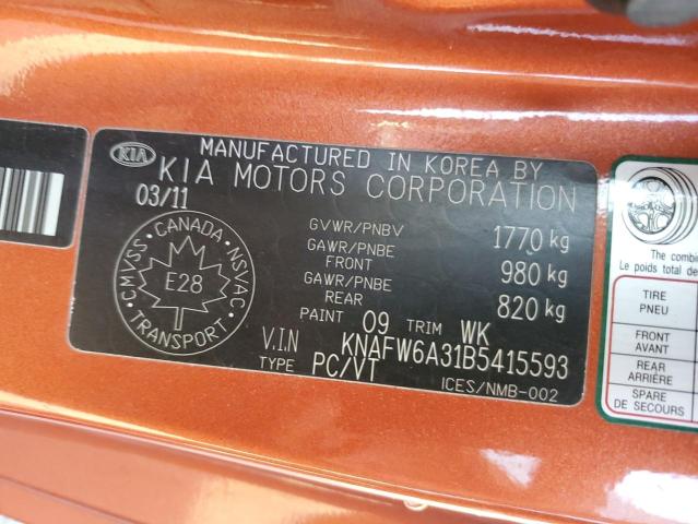2011 KIA FORTE SX  