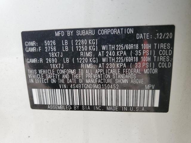 4S4BTGND9M3150452 Subaru Outback LI 14