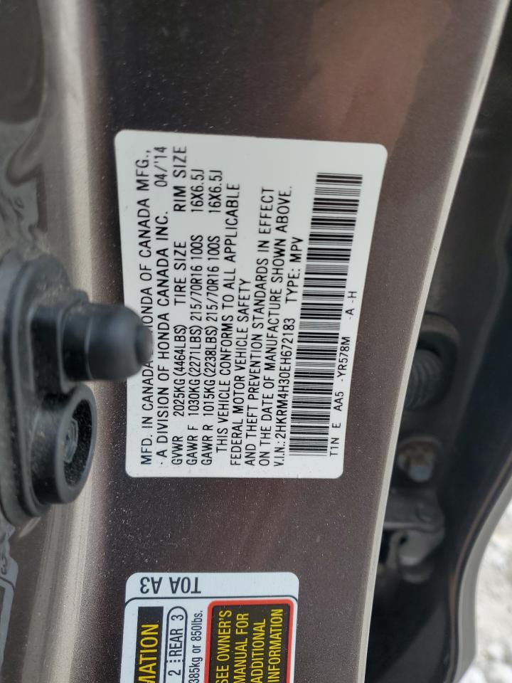 2HKRM4H30EH672183 2014 Honda Cr-V Lx