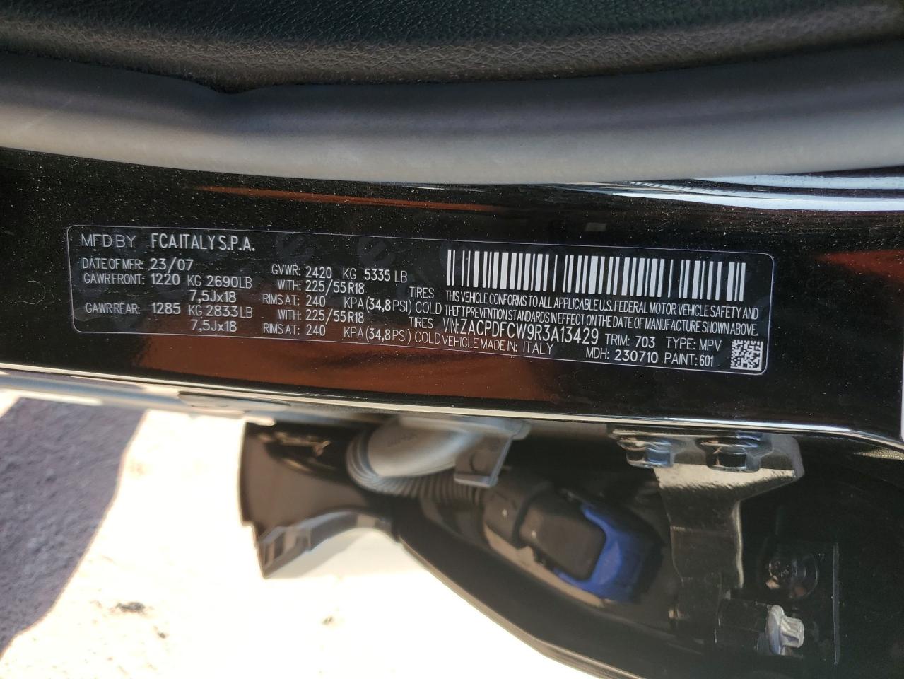 2024 Dodge Hornet R/T VIN: ZACPDFCW9R3A13429 Lot: 73216794