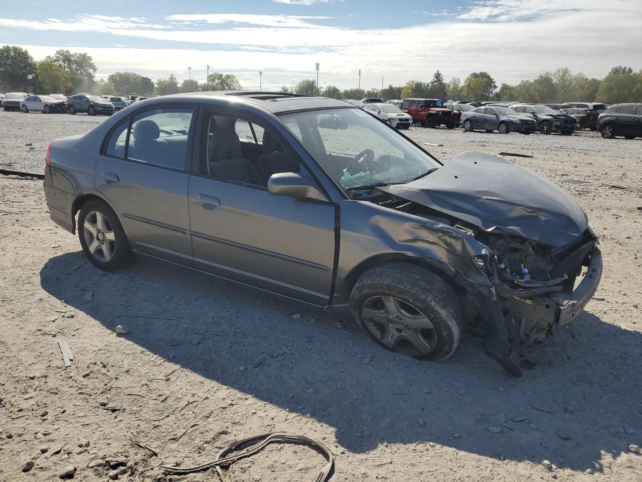 2004 Honda Civic Ex VIN: 2HGES26734H607755 Lot: 71873634