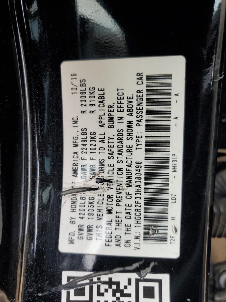 1HGCR2F33HA080496 2017 HONDA ACCORD - Image 12