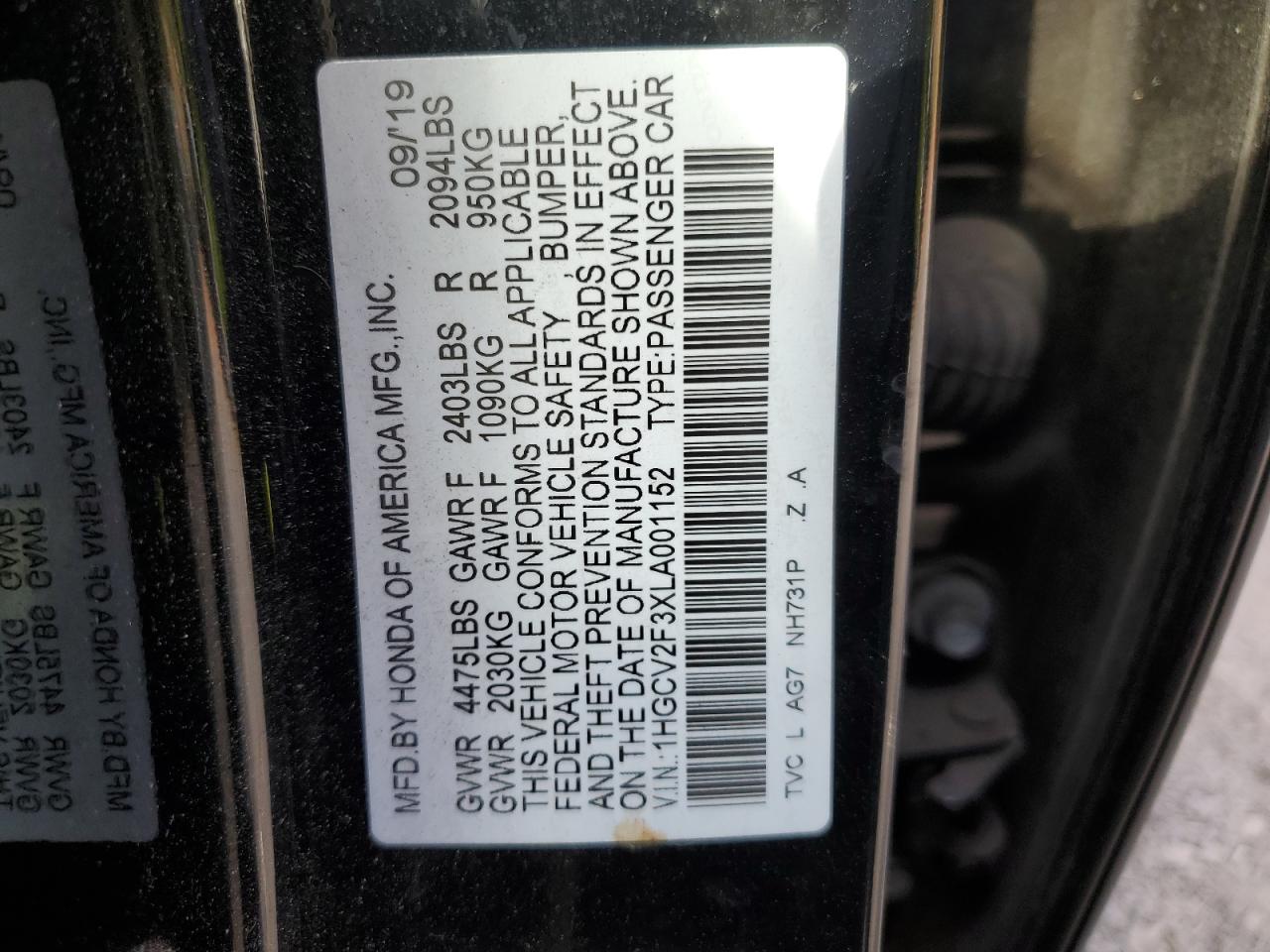 2020 Honda Accord - Image 12