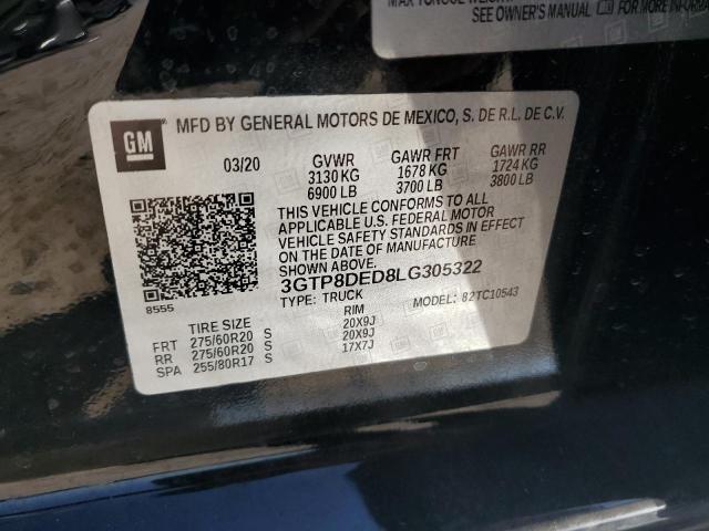 3GTP8DED8LG305322 GMC Sierra C15 12